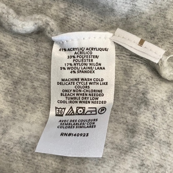 LOFT Cable Knit Gray Sweater Dress size S - Picture 6 of 6